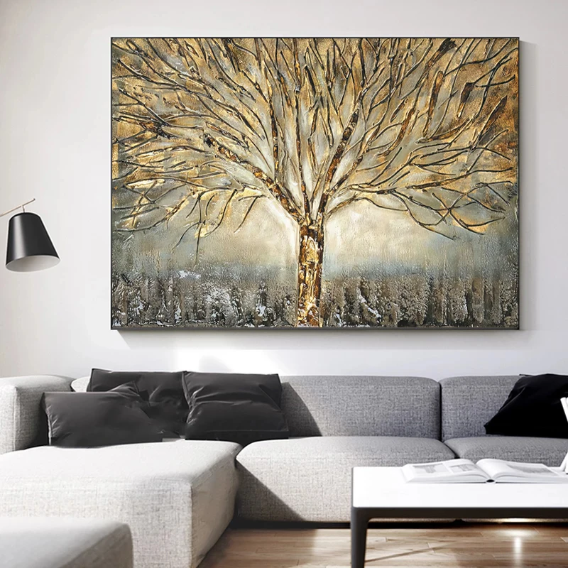 Abstract Art Golden Tree Oil Painting Modern Prints Pictures and Posters Nordic Living Room Home Wall Decoration Cuadros
Abstract Art Golden Tree Oil Painting Modern Prints Pictures and Posters Nordic Living Room Home Wall Decoration Cuadros