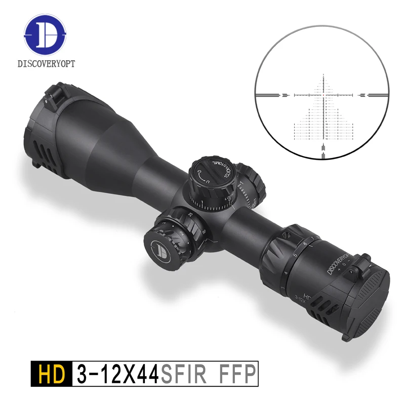 

Оптический прицел Discovery Optics HD 3-12X44SFIR FFP, боковой Фокус, нулевой замок, тактический охотничий прицел
