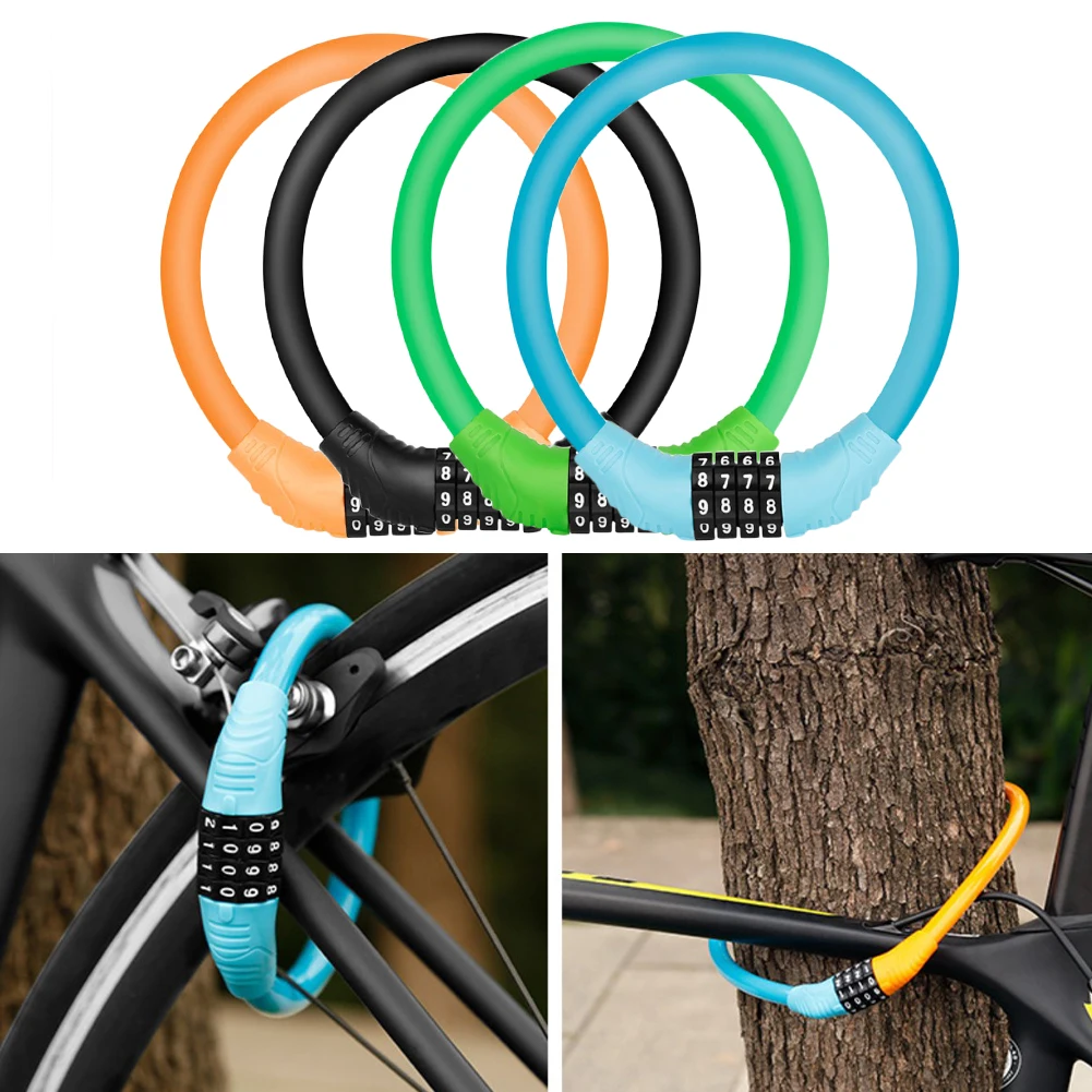 Bike Lock Cable Anti Theft Security Lock Ring Bicycle Lock Keyless 4-Digit Password Lock MTB Road Bike Motorcycle Cycling Lock
Bike Lock Cable Anti Theft Security Lock Ring Bicycle Lock Keyless 4-Digit Password Lock MTB Road Bike Motorcycle Cycling Lock