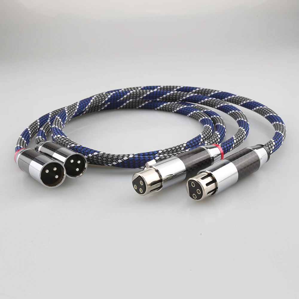 

Pair High Purity Silver-plated Conductor Balanced XLR Audio Interconnect Cables XLR Cable For AMPlifer CD Player AudioPhile