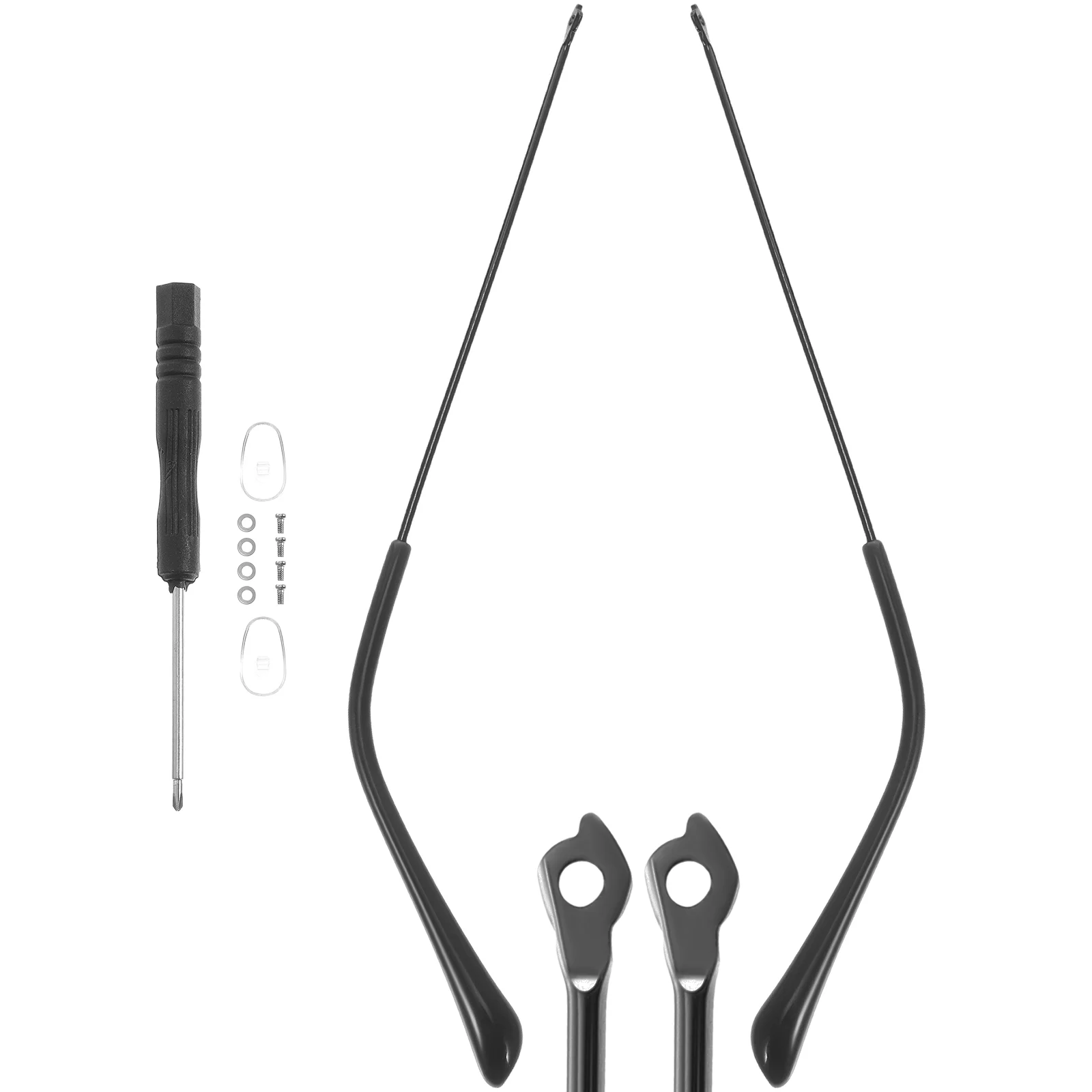 Silicone Gauges Ears Glasses Accessories Replacement Eyeglasses Frame Temple Sunglasses 14X0.4CM Metal Arm Legs Black Alloy 
Silicone Gauges Ears Glasses Accessories Replacement Eyeglasses Frame Temple Sunglasses 14X0.4CM Metal Arm Legs Black Alloy