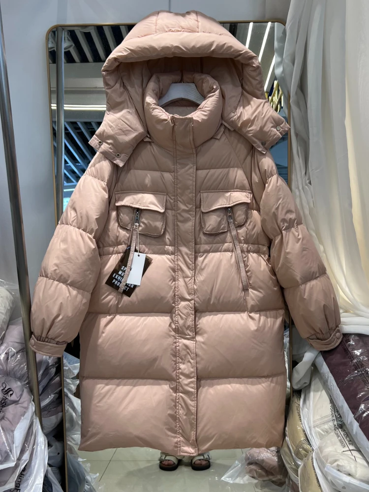 Fitaylor New Autumn Winter Women High Street 90% White Duck Down Coat Casual Loose Thick Warm Hooded Zipper Long Down Jacket
Fitaylor New Autumn Winter Women High Street 90% White Duck Down Coat Casual Loose Thick Warm Hooded Zipper Long Down Jacket