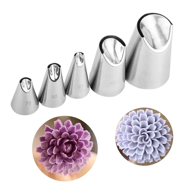 1/5Pcs of chrysanthemum Nozzle Icing Piping Pastry Nozzles kitchen gadget baking accessories Making cake decoration tools 
1/5Pcs of chrysanthemum Nozzle Icing Piping Pastry Nozzles kitchen gadget baking accessories Making cake decoration tools