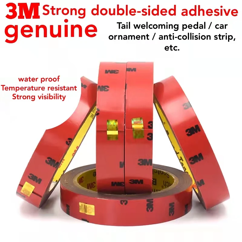 3M Double Sided Tape Strong Acrylic Foam High Temperature Resistant Waterproof Car Fixed Rain Eyebrow Household Sticker
3M Double Sided Tape Strong Acrylic Foam High Temperature Resistant Waterproof Car Fixed Rain Eyebrow Household Sticker