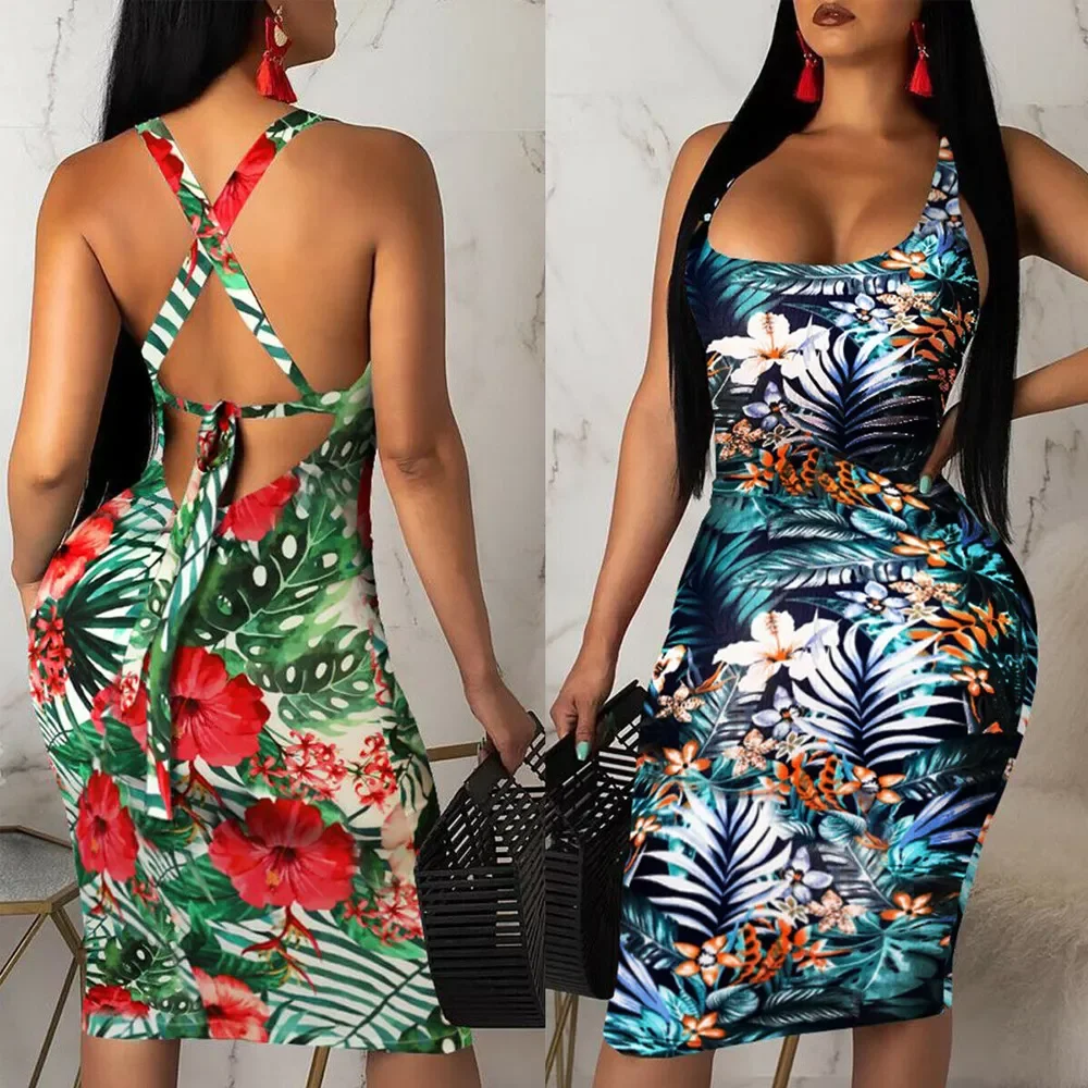Womens Ladies Sleeveless Summer Boho Printed Beach Casual Loose Sundress Tight Sexy Sling Hawaiian Dress
Womens Ladies Sleeveless Summer Boho Printed Beach Casual Loose Sundress Tight Sexy Sling Hawaiian Dress