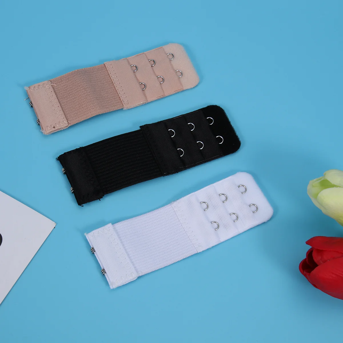 6pcs Women Comfortable Extenders Elastic Extension Buckle Lengthened Strap (2 Hooks, Black, Apricot, White)
6pcs Women Comfortable Extenders Elastic Extension Buckle Lengthened Strap (2 Hooks, Black, Apricot, White)