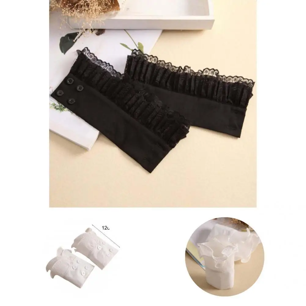 Breathable 1 Pair Stylish Unique Anti-pilling False Cuffs Charming Lace Cuff Exquisite for Daily Life
Breathable 1 Pair Stylish Unique Anti-pilling False Cuffs Charming Lace Cuff Exquisite for Daily Life