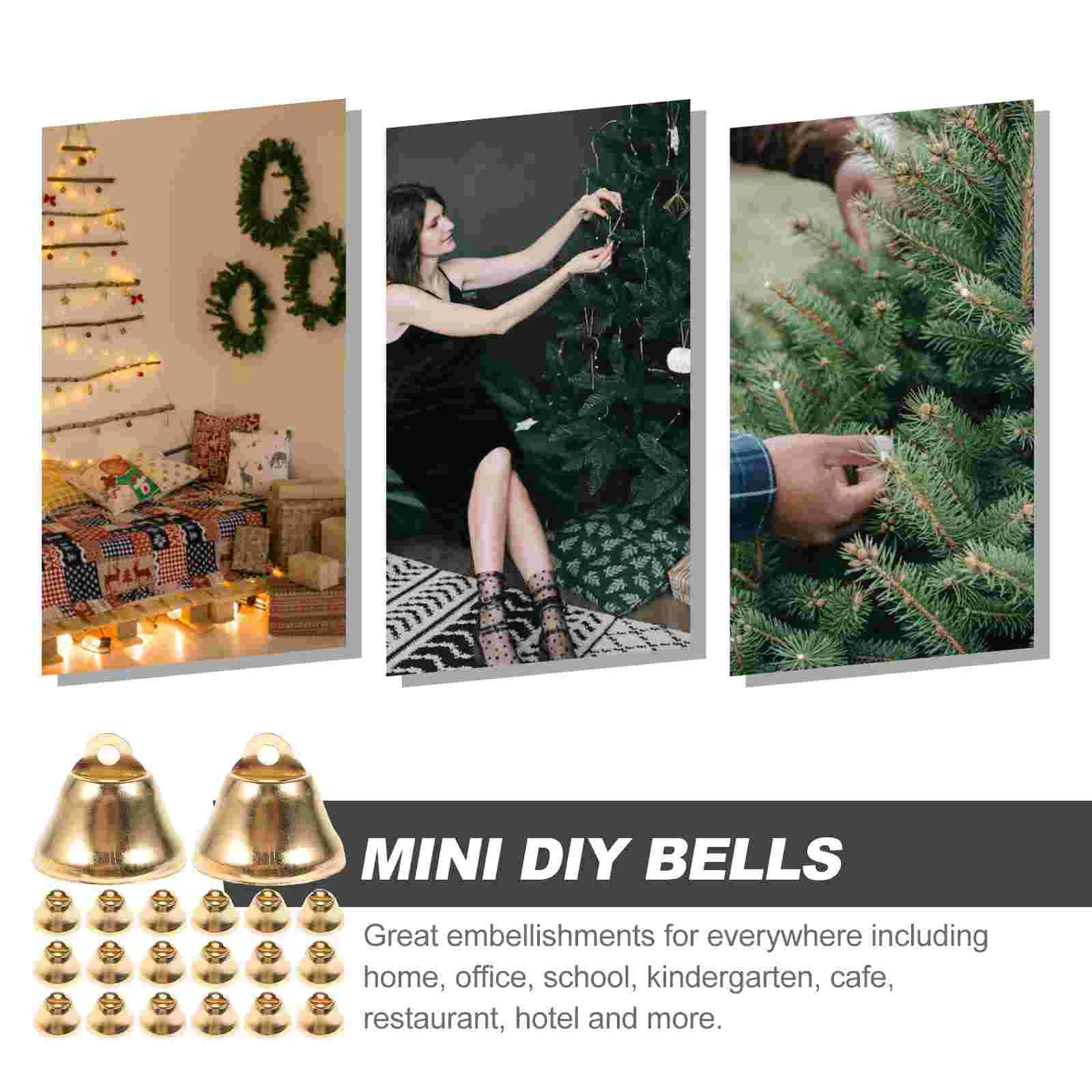 

Christmas Bells Crafts Metal Liberty Bells Xmas Decorative Bells Diy Project Christmas Tree Dog Collar Wind Chimes Cow Bells