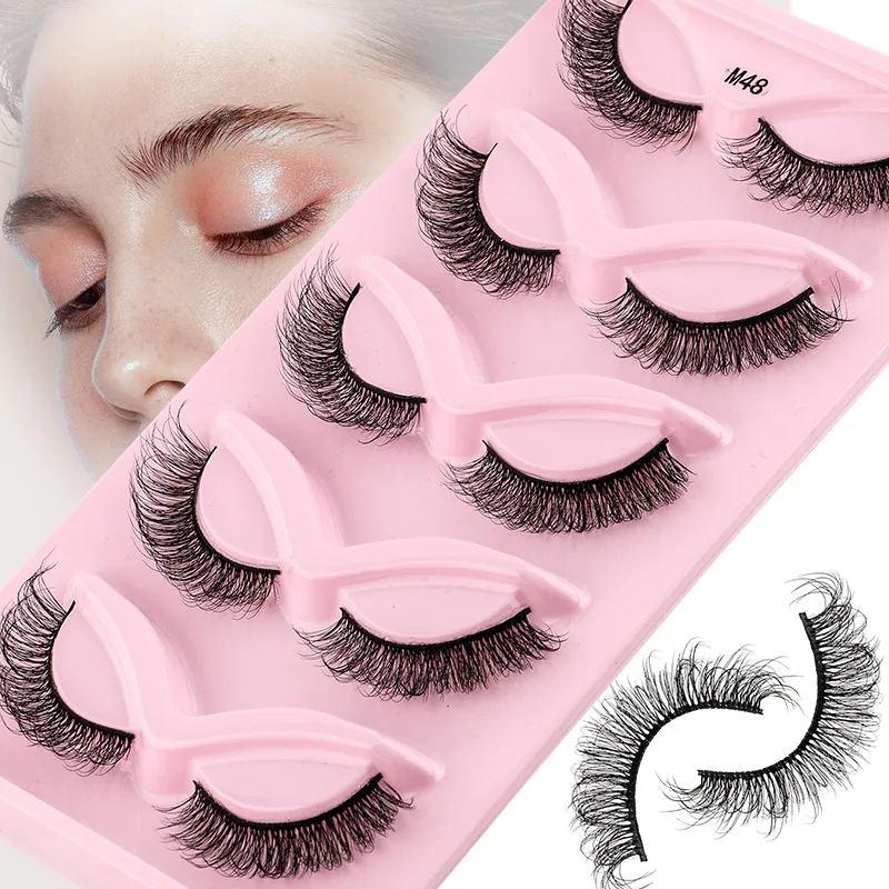 

DOCOCER Half Lashes Natural Half Eye False Eyelashes Fake Lashes Makeup 3D Mink Lashes Eyelash Extension Mink Eyelashes Beauty