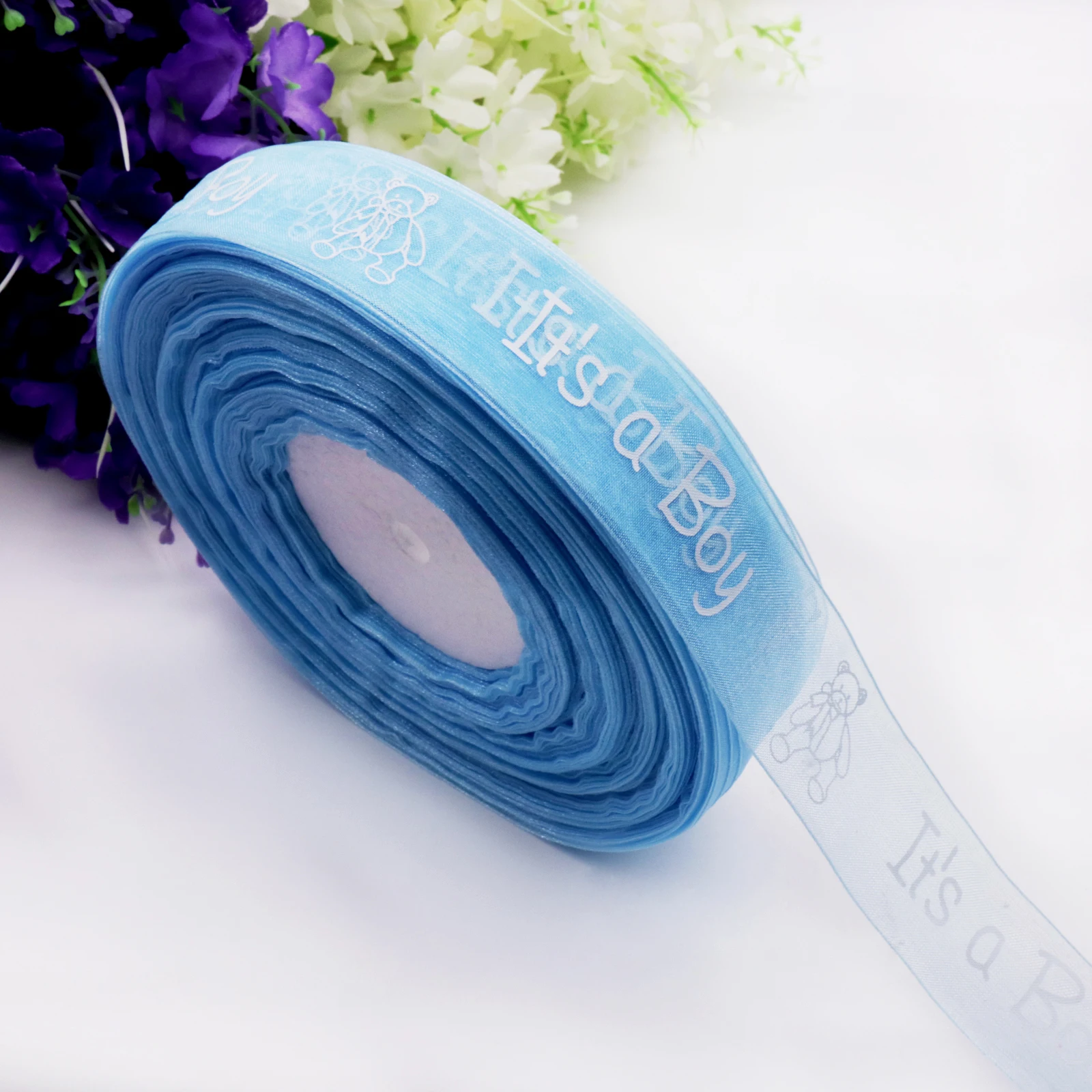 457cm It's A Boy Girl Organza Ribbon Cute Pink Blue 25mm Chiffon Bear Packing Tap Candy Box Baby Shower DIY Decoration Ribbon
457cm It's A Boy Girl Organza Ribbon Cute Pink Blue 25mm Chiffon Bear Packing Tap Candy Box Baby Shower DIY Decoration Ribbon