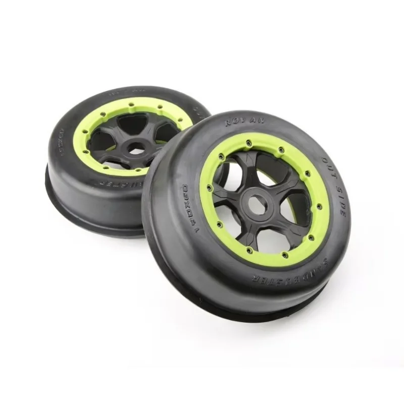 Передние ребристые песочные шины для грузовиков Baja на дисках HD HPI KM Rovan 5T 5SC