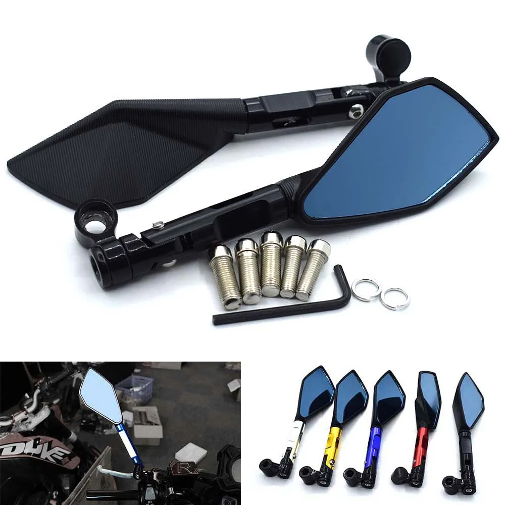Universal Motorcycle rearview mirror CNC aluminum side mirror 8mm 10mm For HONDA PCX125 PCX150 CBR125R CBR150R CB650F CBR650F
Universal Motorcycle rearview mirror CNC aluminum side mirror 8mm 10mm For HONDA PCX125 PCX150 CBR125R CBR150R CB650F CBR650F