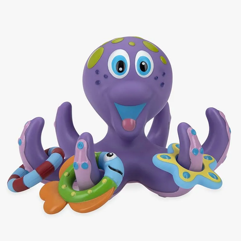 Bath toys for toddlers tub toys Floating Purple Octopus with 3 Hoopla Rings Interactive Bath Toy
Bath toys for toddlers tub toys Floating Purple Octopus with 3 Hoopla Rings Interactive Bath Toy