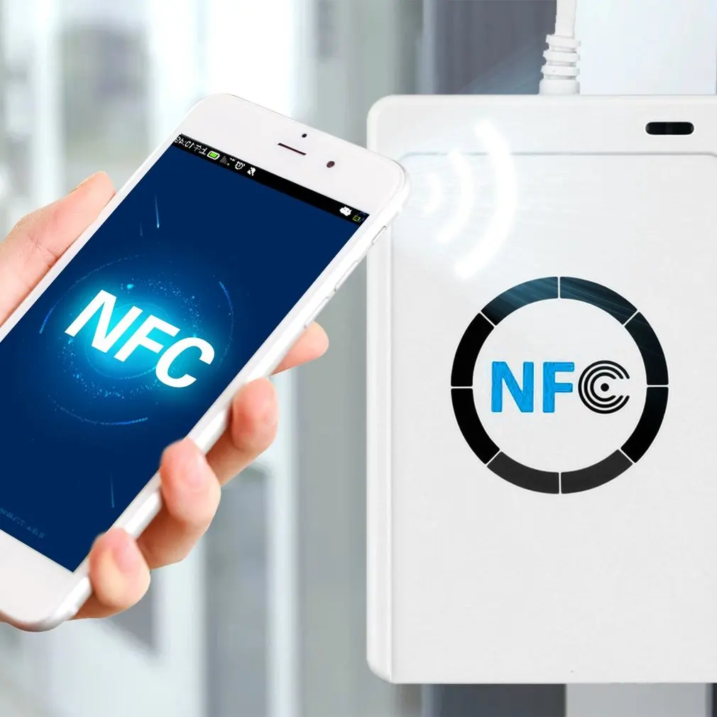 

NFC RFID Contactless Smart Reader Writer Duplicator Writable Clone Software USB S50 13.56mhz + SDK+ 5pcs Mifare IC Card ACR122U