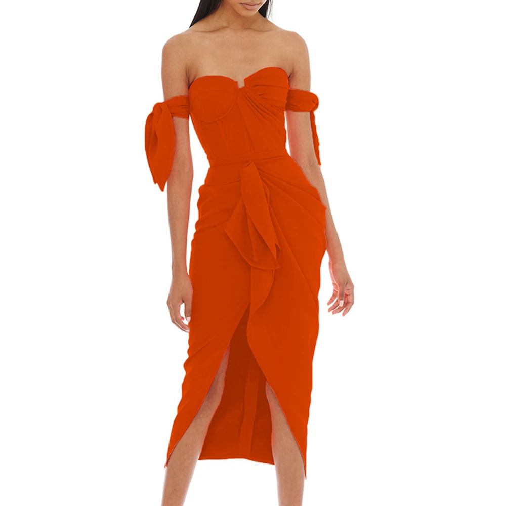 2022 New Strapless Fashion Women Dress Sexy Off Shoulder Clothes Club Party Ladies Elegant Dress
2022 New Strapless Fashion Women Dress Sexy Off Shoulder Clothes Club Party Ladies Elegant Dress