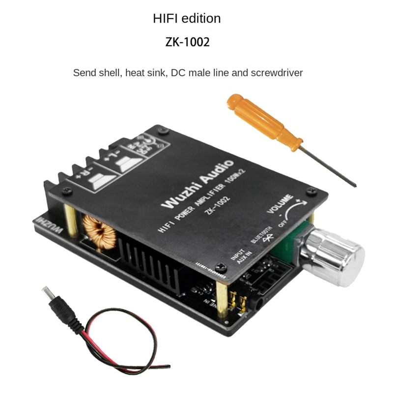 1 компл. TPA3116D2 100 Вт + 100 вт 2-канальный стерео Hi-Fi уровень ZK-1002 Bluetooth плата цифрового усилителя
1 компл. TPA3116D2 100 Вт + 100 вт 2-канальный стерео Hi-Fi уровень ZK-1002 Bluetooth плата цифрового усилителя