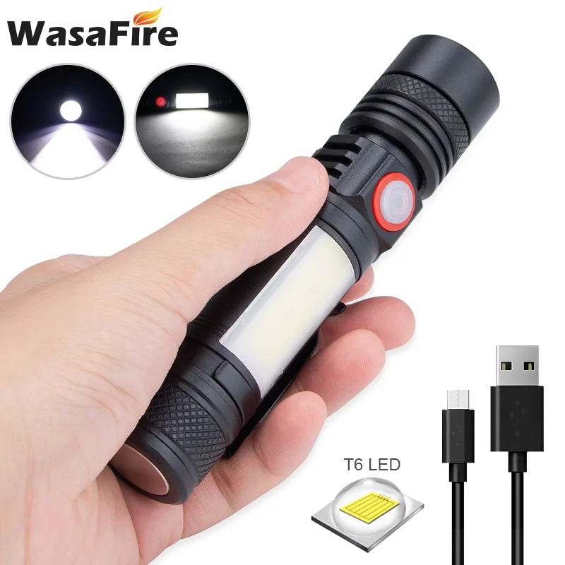 Super Bright USB Charging Mini LED Flashlight Super Bright Magnetic Torch with COB Sidelight a Pocket Clip Zoom Work Lanterna
Super Bright USB Charging Mini LED Flashlight Super Bright Magnetic Torch with COB Sidelight a Pocket Clip Zoom Work Lanterna