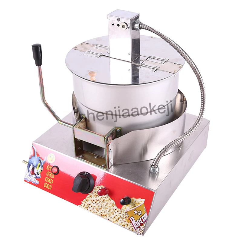 

Stainless Steel Popcorn Makers Popcorn Machine Single Pot Liquefied Gas electric popcorn machine 1pc New