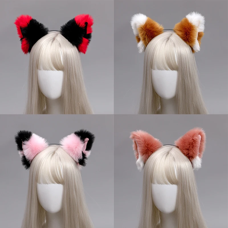 Cute Cat Ears Headband Christmas Cosplay Headwear Rabbit Ear Plush Hairbands Faux fur Hair Hoop Women girls hair Accessories
Cute Cat Ears Headband Christmas Cosplay Headwear Rabbit Ear Plush Hairbands Faux fur Hair Hoop Women girls hair Accessories