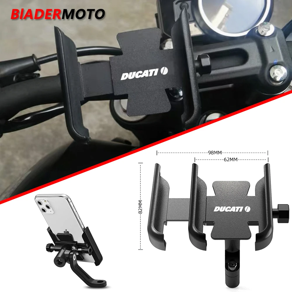 

For Ducati 620 695 696 796 821 MONSTER 899 959 1199 1299 Panigale 848 Motorcycle Handlebar Mobile Phone Holder GPS Stand Bracket