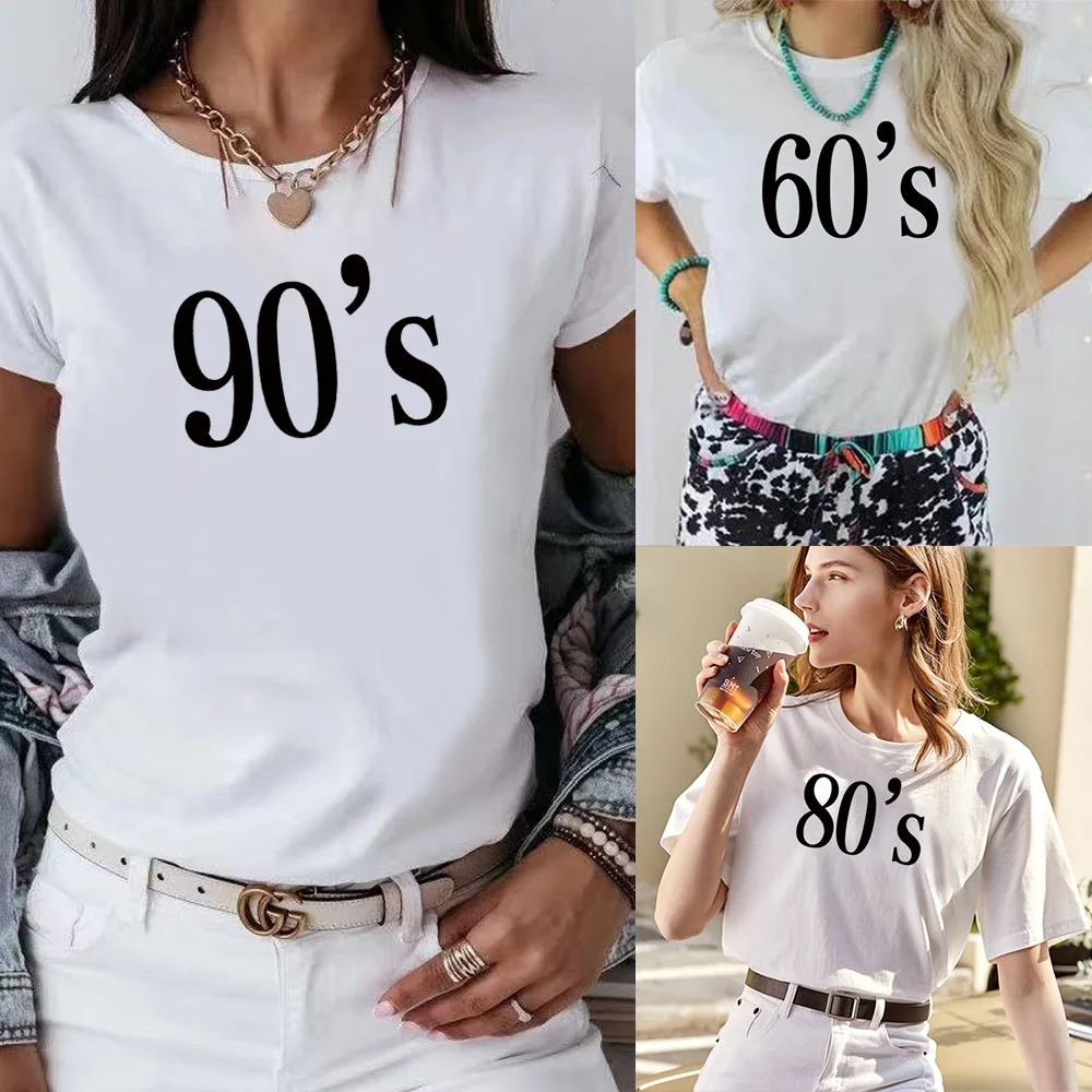 Clothing Fashion Trend New T-shirt Made In The 60s~90s Female T Shirt Casual Harajuku Crew Neck Ladies Tshirt Hip Hop Streetwear
Clothing Fashion Trend New T-shirt Made In The 60s~90s Female T Shirt Casual Harajuku Crew Neck Ladies Tshirt Hip Hop Streetwear