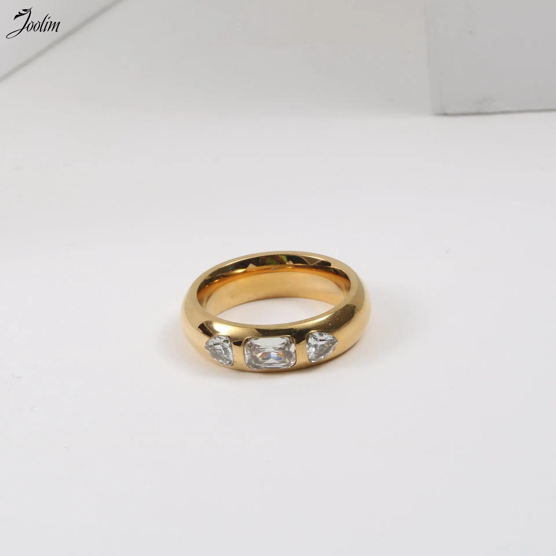 Joolim Jewelry High End PVD Wholesale Waterproof Fashion Designer Shaped Geometric Zircon Stainless Steel Rings For Women
Joolim Jewelry High End PVD Wholesale Waterproof Fashion Designer Shaped Geometric Zircon Stainless Steel Rings For Women