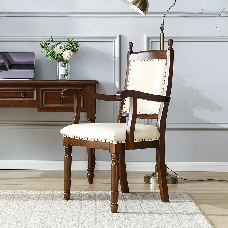 American Solid Wood Book Chair Dining Leisure Backrest Armrest Coffee Desk Soft Package Hotel Restaurant Furniture
American Solid Wood Book Chair Dining Leisure Backrest Armrest Coffee Desk Soft Package Hotel Restaurant Furniture