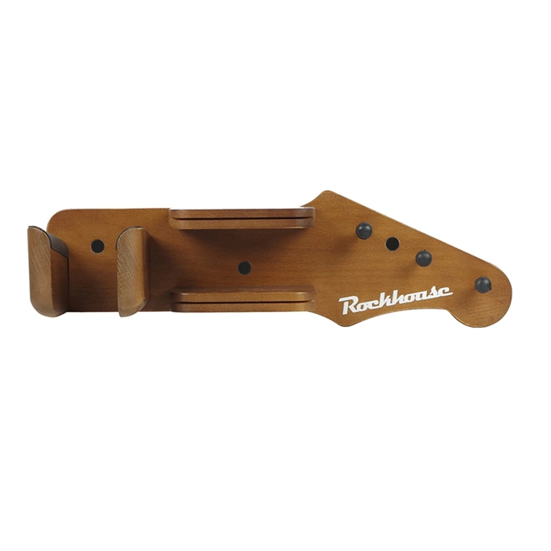 Rockhouse Guitar Head Guitar Holder Hanger Wooden Stand Hanging Bracket Display Rack With Hook And Pick Storage Slot
Rockhouse Guitar Head Guitar Holder Hanger Wooden Stand Hanging Bracket Display Rack With Hook And Pick Storage Slot