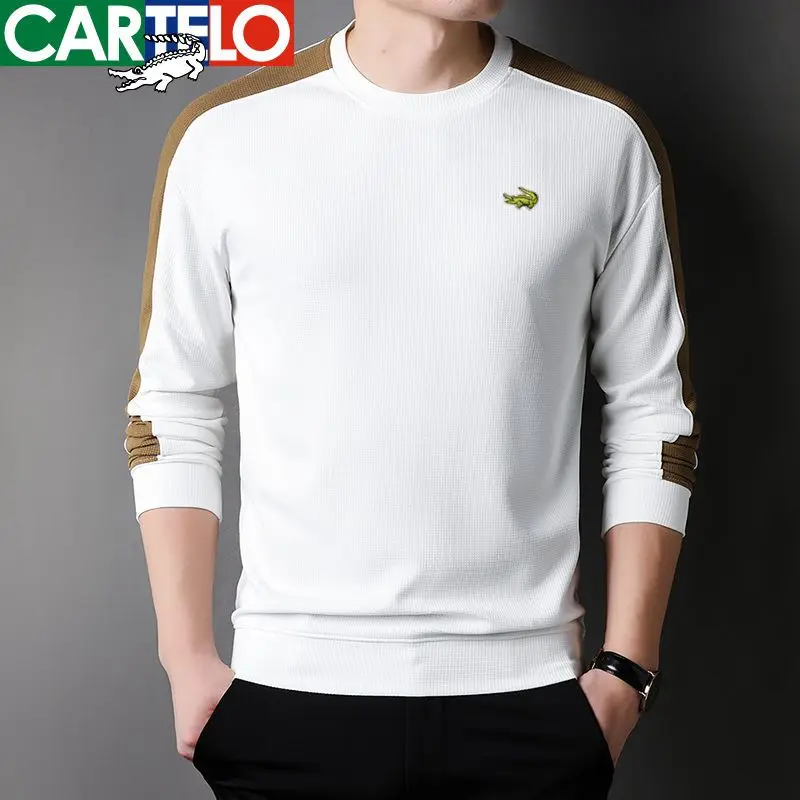 CARTELO New Autumn and Winter Men's Long Sleeve Waffle Tee Splice Round Neck Pullover Men's Undercoat
CARTELO New Autumn and Winter Men's Long Sleeve Waffle Tee Splice Round Neck Pullover Men's Undercoat