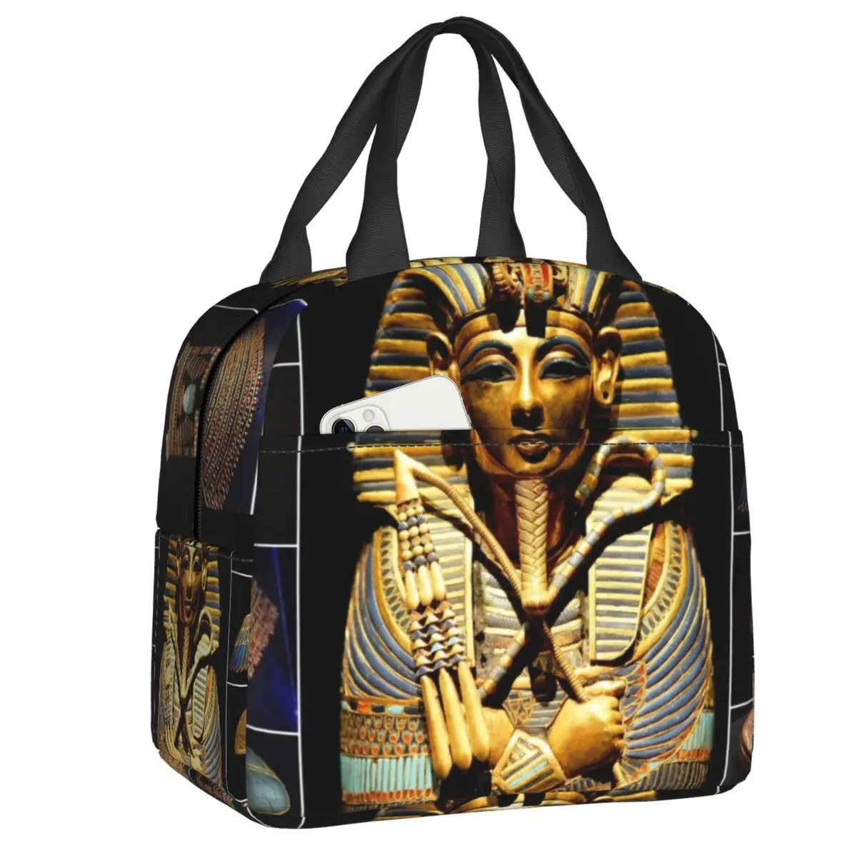 Egypt Ancient King Tutankhamun Hieroglyphics Insulated Lunch Tote Bag Women Egyptian Pharaoh Resuable Cooler Thermal Bento Box
Egypt Ancient King Tutankhamun Hieroglyphics Insulated Lunch Tote Bag Women Egyptian Pharaoh Resuable Cooler Thermal Bento Box