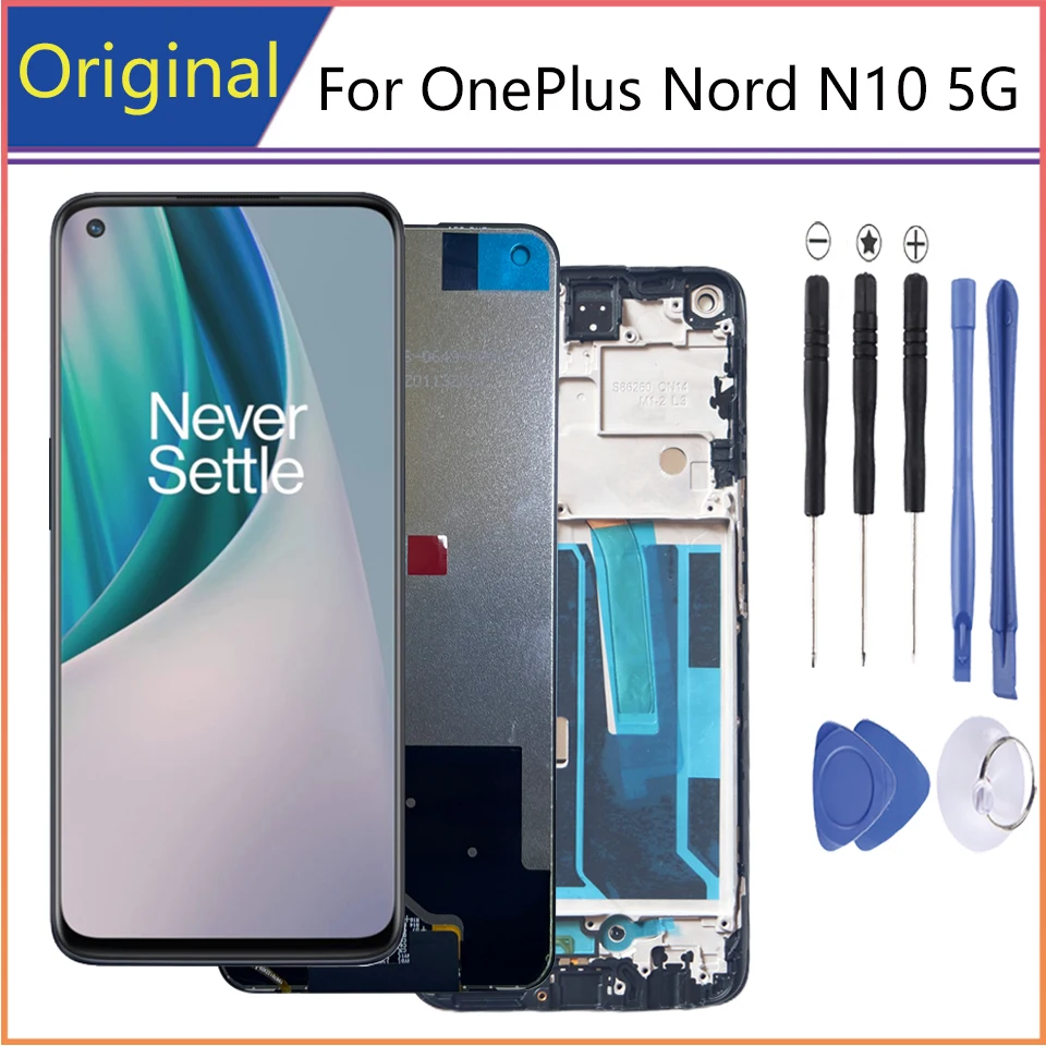 Original LCD 6.49 inch For OnePlus Nord N10 5G Display For One Plus Nord N10 5G BE2029 BE2025 BE2026 BE2028 10 Touches Screen
Original LCD 6.49 inch For OnePlus Nord N10 5G Display For One Plus Nord N10 5G BE2029 BE2025 BE2026 BE2028 10 Touches Screen