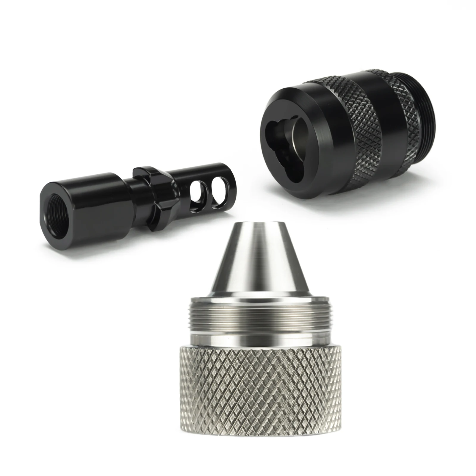 10''L 1.58''OD Stainless Steel 1/2x28+5/8x24 Modular Solvent Filter+Trilug Quick Detach Booster +1/2x28 or 5/8x24 Muzzle Adapter
10''L 1.58''OD Stainless Steel 1/2x28+5/8x24 Modular Solvent Filter+Trilug Quick Detach Booster +1/2x28 or 5/8x24 Muzzle Adapter