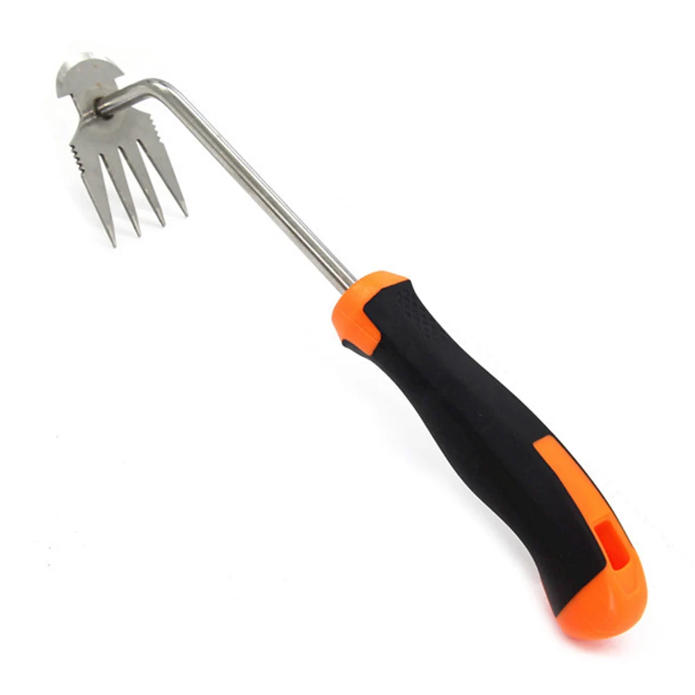 

Weeding Tool Grass Pulling Tool Multifunctional Tool Stainless Steel + Rubber Wide Application About 33*15*4cm