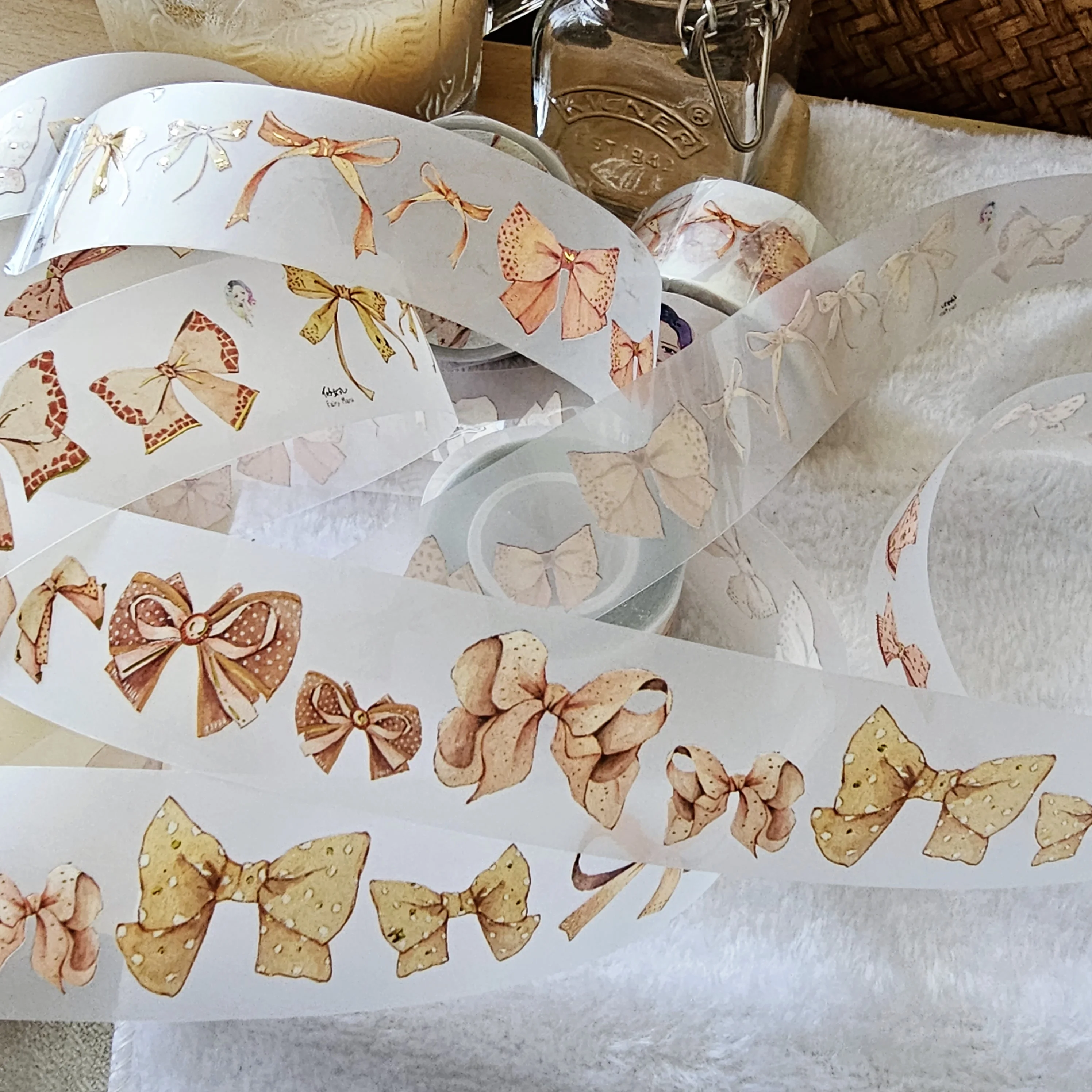 Fairy Ball Vintage Tie A Bow Washi PET Tape for Card Making Planner DIY Decorative Sticker
Fairy Ball Vintage Tie A Bow Washi PET Tape for Card Making Planner DIY Decorative Sticker