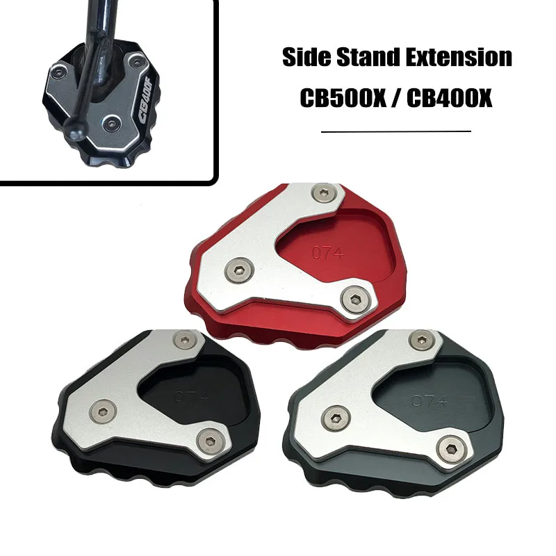 For HONDA CB500X CB 500X CB400X 2013-2022 Motorcycle CNC Kickstand Enlarge Plate Foot Side Stand Enlarger Extension Support Pad
For HONDA CB500X CB 500X CB400X 2013-2022 Motorcycle CNC Kickstand Enlarge Plate Foot Side Stand Enlarger Extension Support Pad