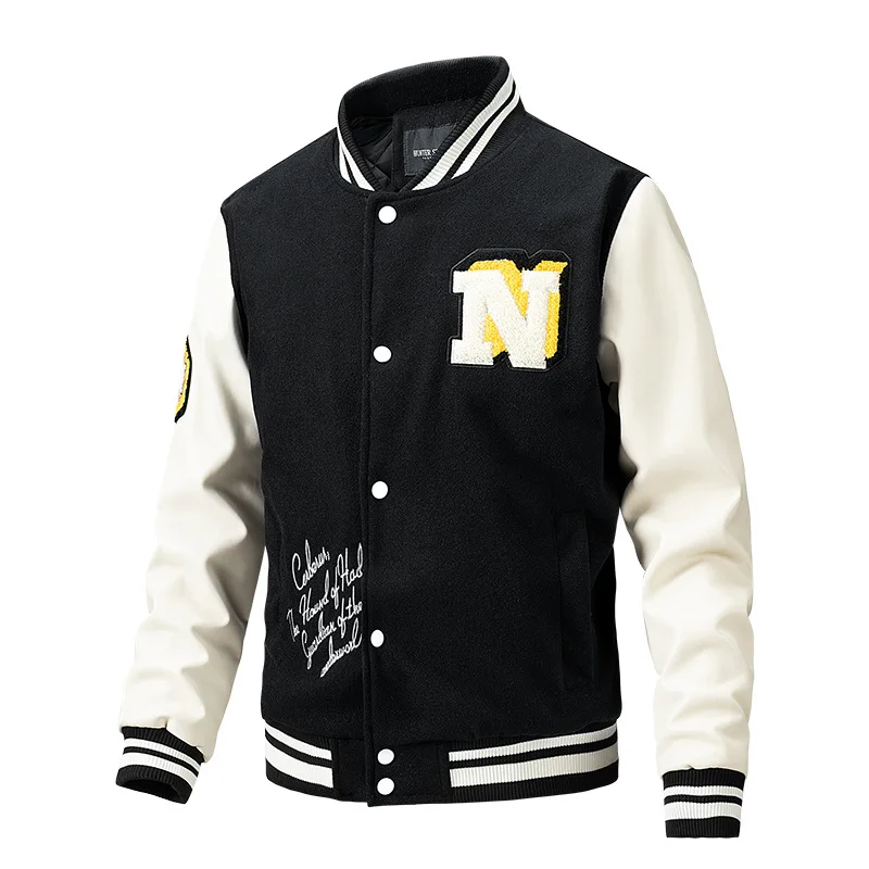 Mens Jacket Trend New Button Casual Letter Coats Round Neck Cardigan Baseball Uniform 2022 Spring And Autumn Tide Brand Clothes
Mens Jacket Trend New Button Casual Letter Coats Round Neck Cardigan Baseball Uniform 2022 Spring And Autumn Tide Brand Clothes