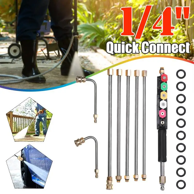 Car Washer Metal Jet Water Spray Lance Extension Wand Nozzle for Karcher K Series Powerful Pressure Washer with 6 Quick Nozzles
Car Washer Metal Jet Water Spray Lance Extension Wand Nozzle for Karcher K Series Powerful Pressure Washer with 6 Quick Nozzles