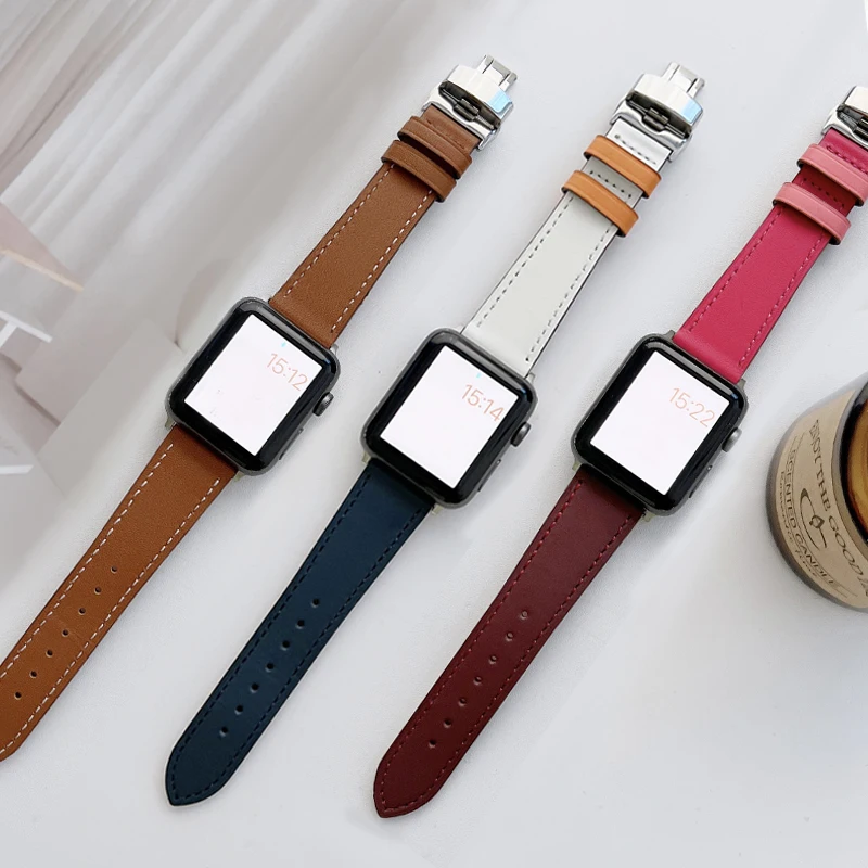 Ремешок из натуральной кожи для Apple watch, браслет для iWatch series 5 4 3 6 se 7, 44 40 мм 45 мм 41 мм 38 мм 42 мм
Ремешок из натуральной кожи для Apple watch, браслет для iWatch series 5 4 3 6 se 7, 44 40 мм 45 мм 41 мм 38 мм 42 мм