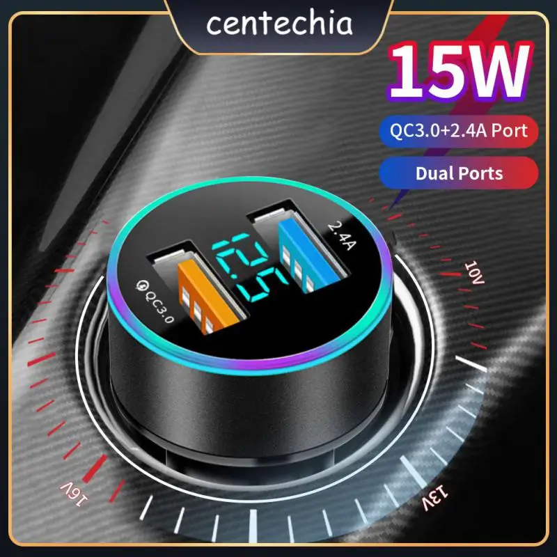 Cigarette Lighter Portable Dual Usb Digital Display Car Charger Universal Multifunctional Car Accessories Car Charger Adapter
Cigarette Lighter Portable Dual Usb Digital Display Car Charger Universal Multifunctional Car Accessories Car Charger Adapter