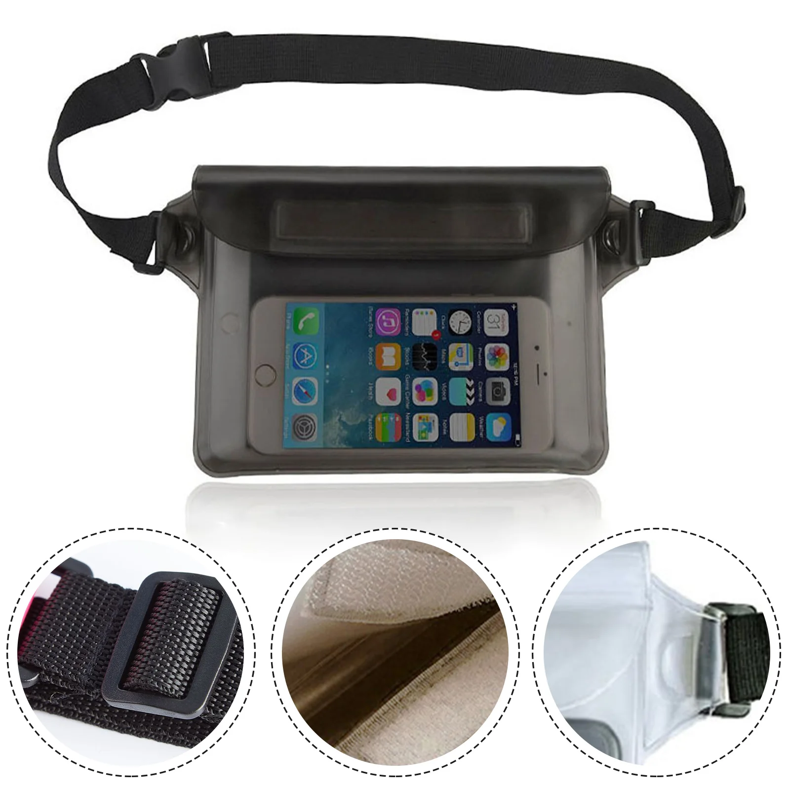 Waterproof Waist Pouch Fanny Pack Dry Belt Bag With Waist Strap & Secret Waterproof Outdoor Mobile Phone Pocket EVA Pack
Waterproof Waist Pouch Fanny Pack Dry Belt Bag With Waist Strap & Secret Waterproof Outdoor Mobile Phone Pocket EVA Pack