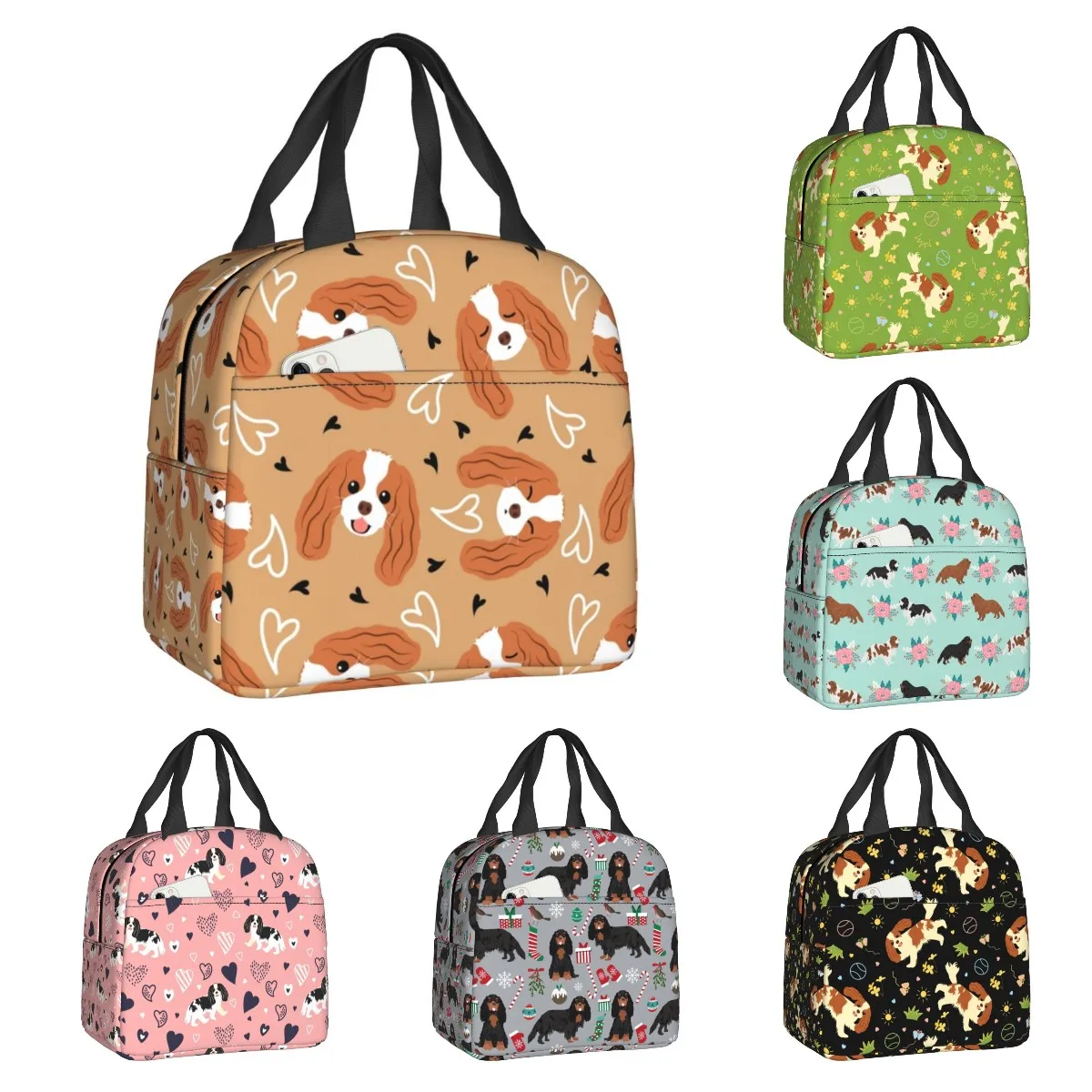 Cute Cavalier King Charles Spaniel Insulated Lunch Bags for Women Dog Puppy Cooler Thermal Food Lunch Box Outdoor Camping Travel
Cute Cavalier King Charles Spaniel Insulated Lunch Bags for Women Dog Puppy Cooler Thermal Food Lunch Box Outdoor Camping Travel