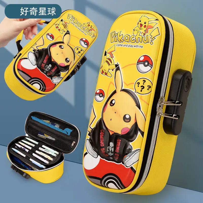 Pokémon Password lock stationery box four multifunctional pencil bag large capacity Pikachu pencil case
Pokémon Password lock stationery box four multifunctional pencil bag large capacity Pikachu pencil case