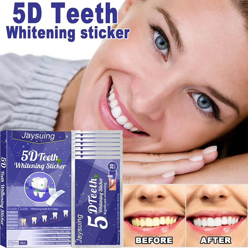 5D Teeth Whitening Sticker Repair Brightening Tooth Care Acid-Proof Teeth Reduce Yellowing
5D Teeth Whitening Sticker Repair Brightening Tooth Care Acid-Proof Teeth Reduce Yellowing