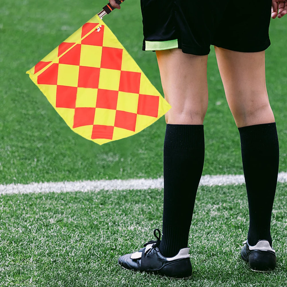 1 Set Soccer Referee Flags Football Linesman Flags Sports Game Referee Equipmen Football Border Flag Corner Flag High-visibility
1 Set Soccer Referee Flags Football Linesman Flags Sports Game Referee Equipmen Football Border Flag Corner Flag High-visibility