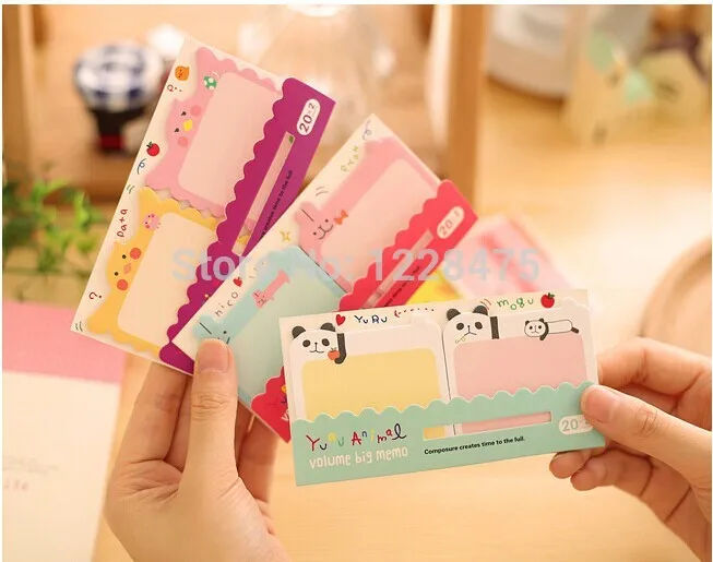 1pcs/Lot Memo pad Cartoon animal lovers big sticky notes notepad stationery office supplies School supplies
1pcs/Lot Memo pad Cartoon animal lovers big sticky notes notepad stationery office supplies School supplies