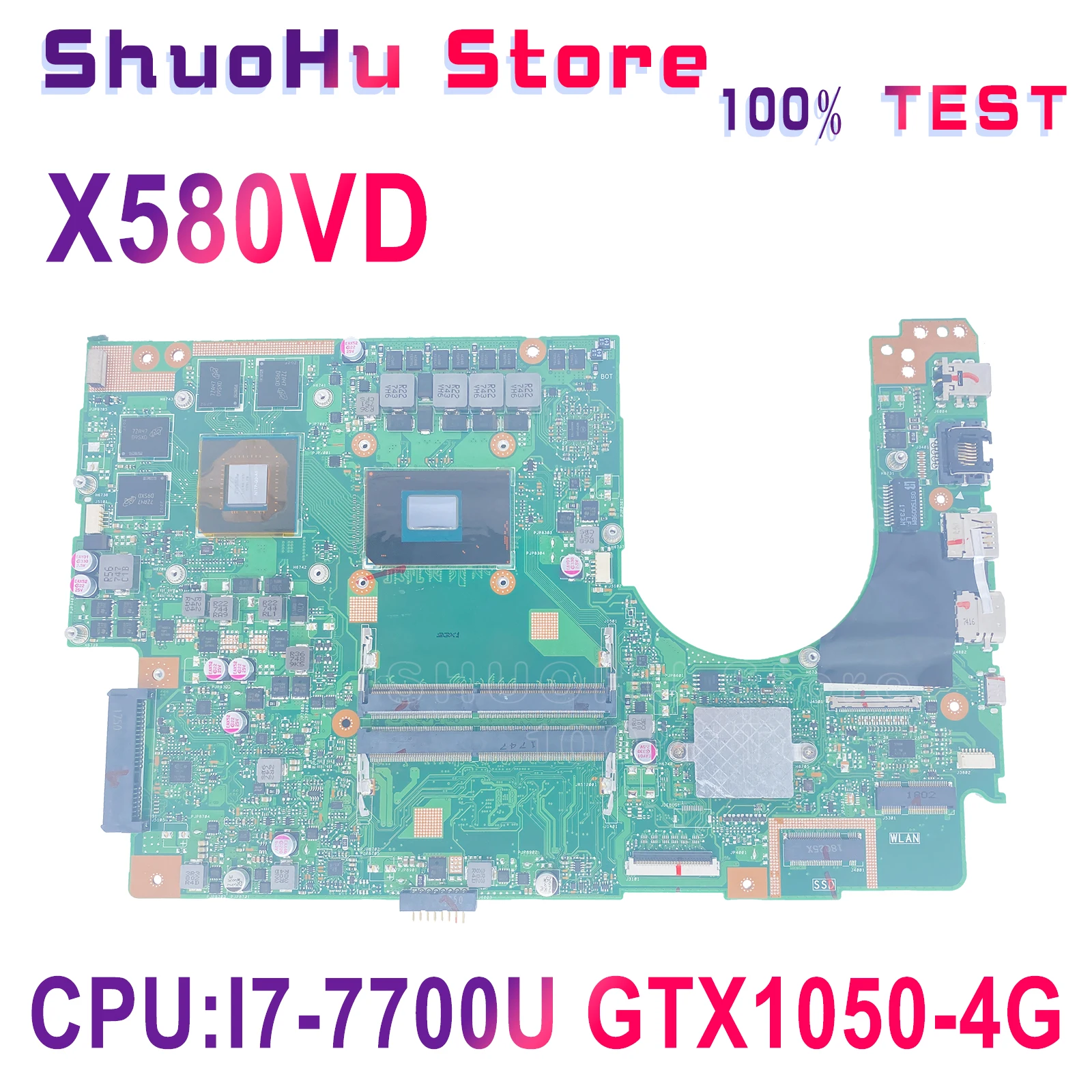 NX580VD Mainboard For ASUS I7-7700HQ GTX1050-4G Flying Fortress X580VD X580VN X580V Laptop Motherboard 100% Full Function Test
NX580VD Mainboard For ASUS I7-7700HQ GTX1050-4G Flying Fortress X580VD X580VN X580V Laptop Motherboard 100% Full Function Test