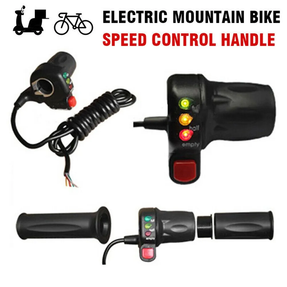 1 Pair E-bike Scooter Thumb Throttle Speed Control Adapter Wth Battery Indicator For 24/36/48V Electric Bike Parts
1 Pair E-bike Scooter Thumb Throttle Speed Control Adapter Wth Battery Indicator For 24/36/48V Electric Bike Parts