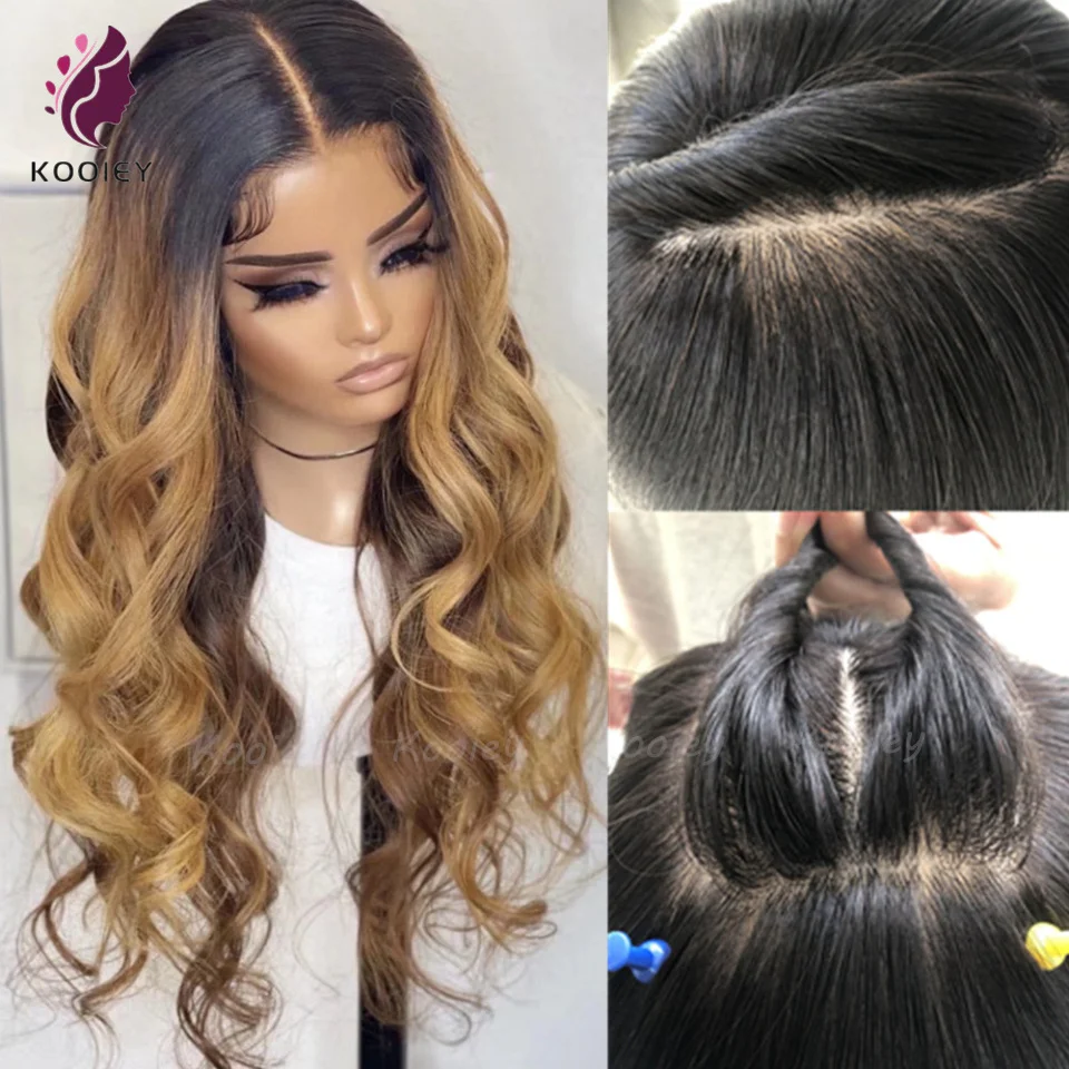 5x5 Silk Base PU Wig Highlight #4/27 Blonde Brown Colored Brazilian Remy Body Wave 180% Full Density 13x4 Lace Frontal Wigs
5x5 Silk Base PU Wig Highlight #4/27 Blonde Brown Colored Brazilian Remy Body Wave 180% Full Density 13x4 Lace Frontal Wigs