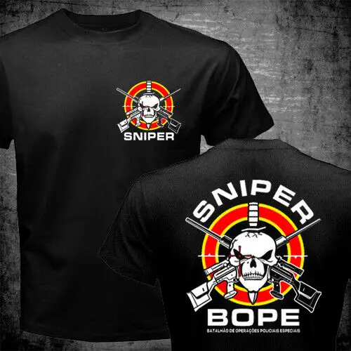 Brazil Military Unit BOPE Special Forces Sniper Men T-shirt Casual O-Neck Men T Shirt Cotton Tees Streetwear Oversize
Brazil Military Unit BOPE Special Forces Sniper Men T-shirt Casual O-Neck Men T Shirt Cotton Tees Streetwear Oversize