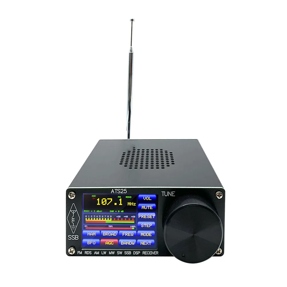 Si4732 Full Band Radio Receiver Aluminum Alloy Radio Receiver with 2.4 Inch Touch Screen Fm Am Mode for Receive Radio Broadcasts
Si4732 Full Band Radio Receiver Aluminum Alloy Radio Receiver with 2.4 Inch Touch Screen Fm Am Mode for Receive Radio Broadcasts